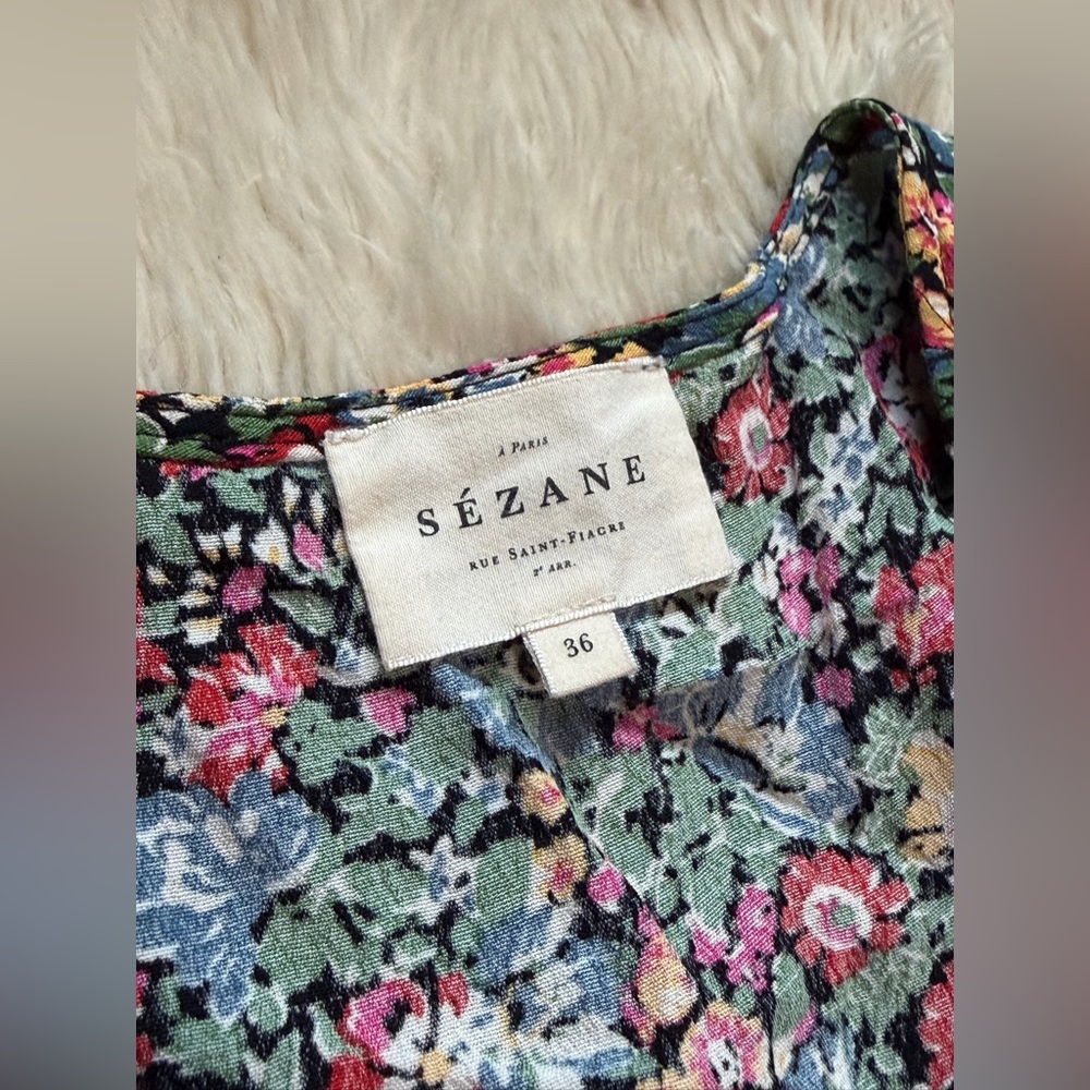 Sezane Ray Jumpsuit in California Print - Size 4 - Picture 5 of 6
